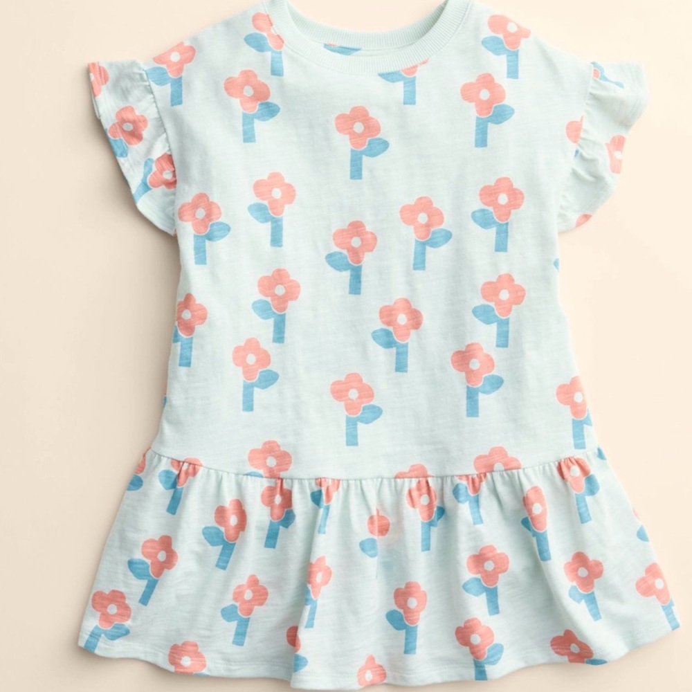 LC by Lauren Conrad Organic Boxy Tee Dress - Modern Flower Size 6